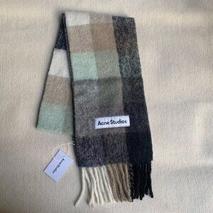 Acne Studios Plaid Wool Scarf